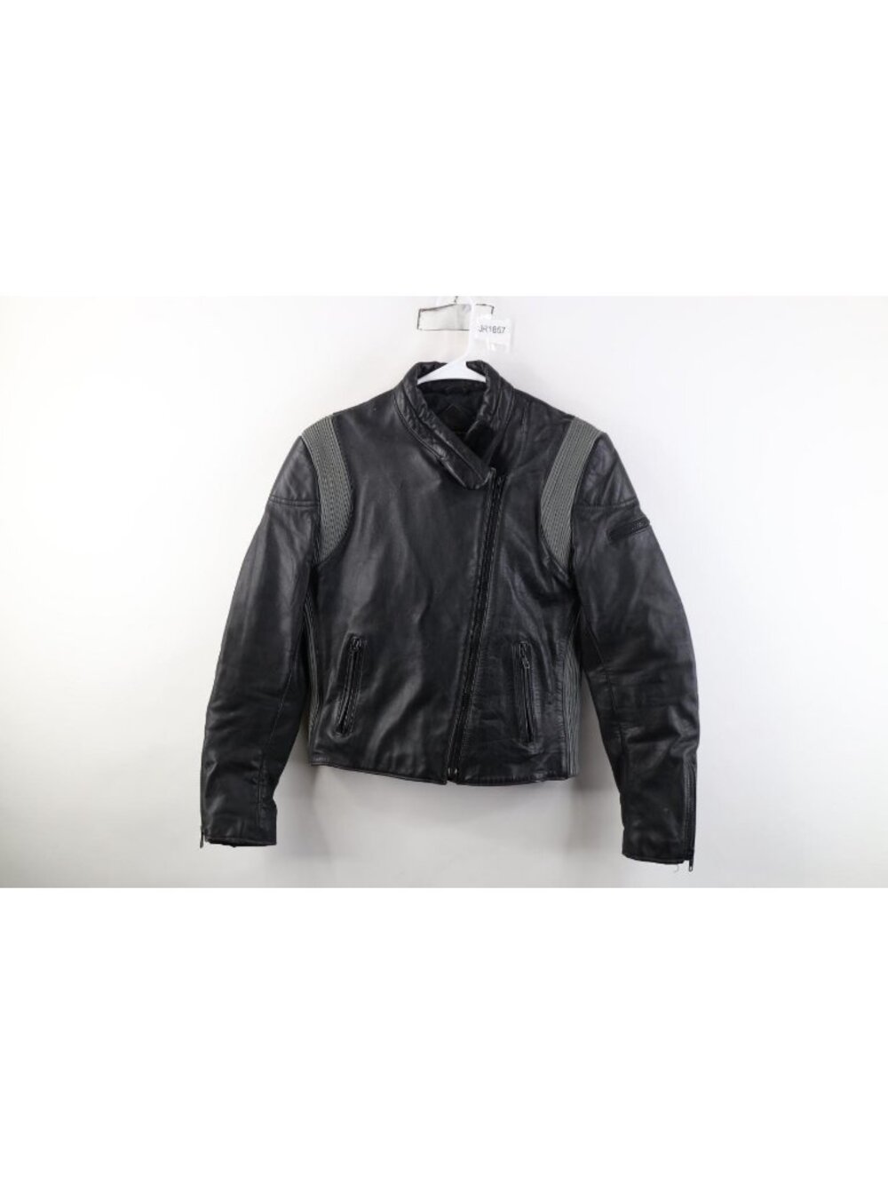Vintage 70s 80s Yamaha Racing Womens Medium Distressed Leather Motorcycle Jacket